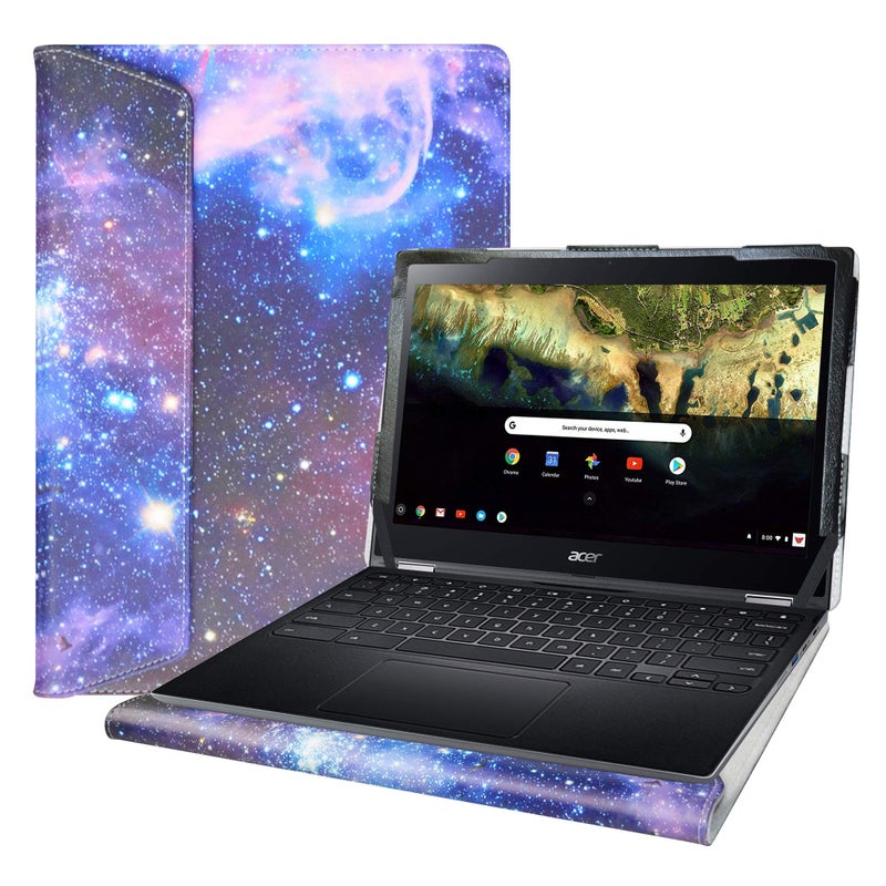 Alapmk Protective Case for Acer Chromebook Spin 511 R752TN R753T R756TN/CHROMEBOOK Spin 311 R721T R722T/R723T/Chromebook 311 C721 C722/Chromebook 511 C741L[Not fit CHROMEBOOK 311 C733T] 11.6",Galaxy - Image 1